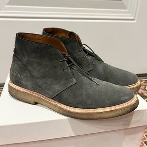 Common Projects Chukkas Grey Suede Crepe Sole